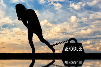 Conceptual image of menopause in women